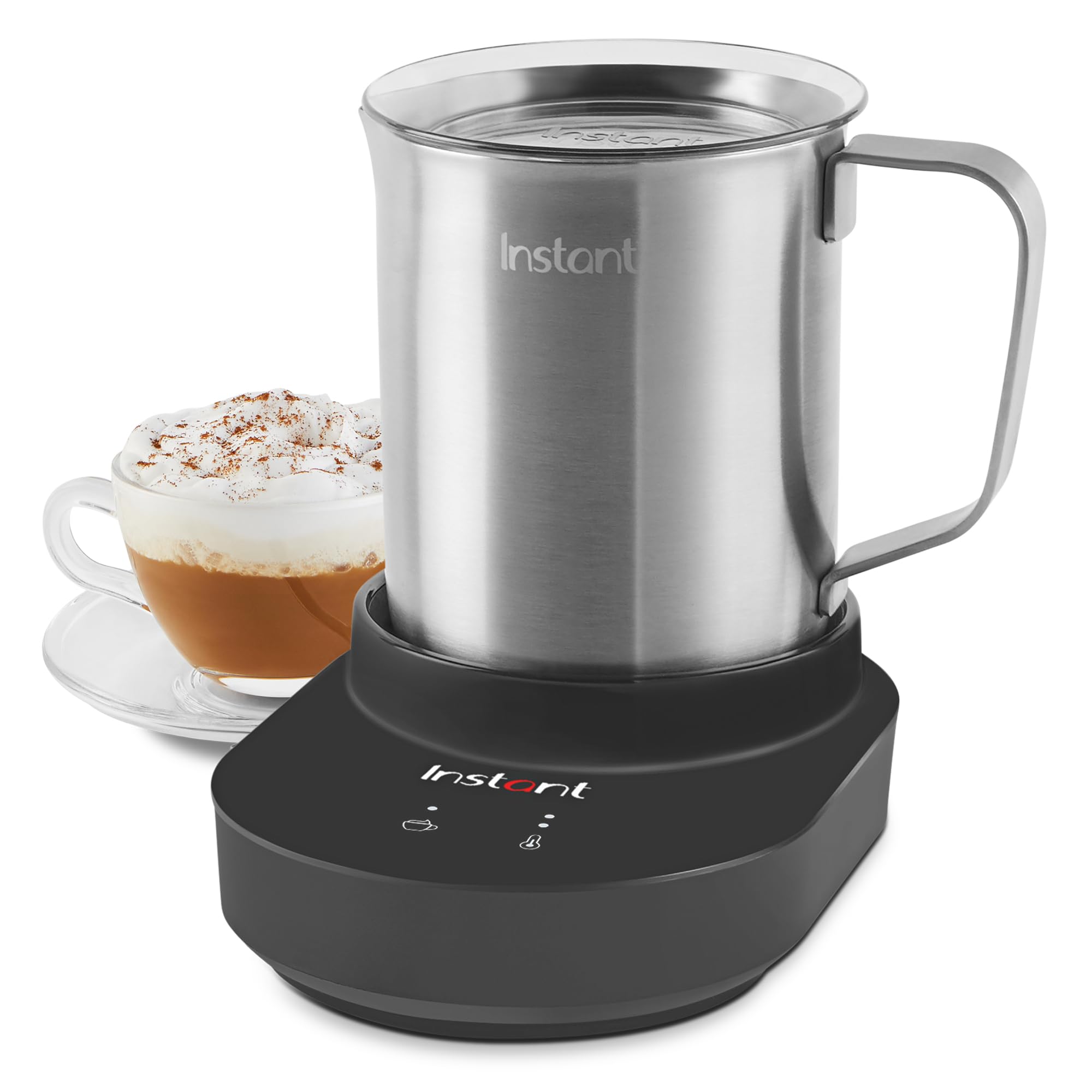 Instant Pot Instant MagicFroth 9-in-1 Electric Milk Steamer and Frother, 17oz Stainless Steel Pitcher, Hot and Cold Foam Maker and Milk Warmer for Lattes, Cappuccinos, Macchiato